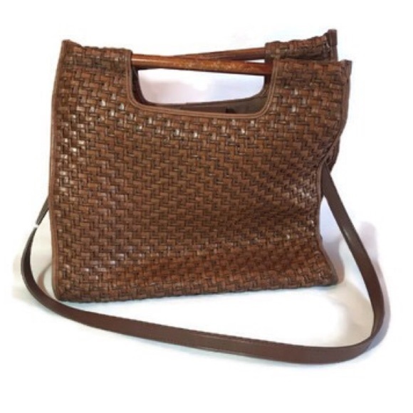 Fossil Handbags - Fossil Brown Woven Crossbody Bag